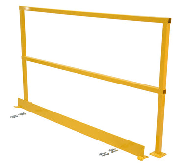 SAFETY HANDRAIL-HARDWARE W/TOEBOARD 72IN - Model SQ-72-TB-HWR